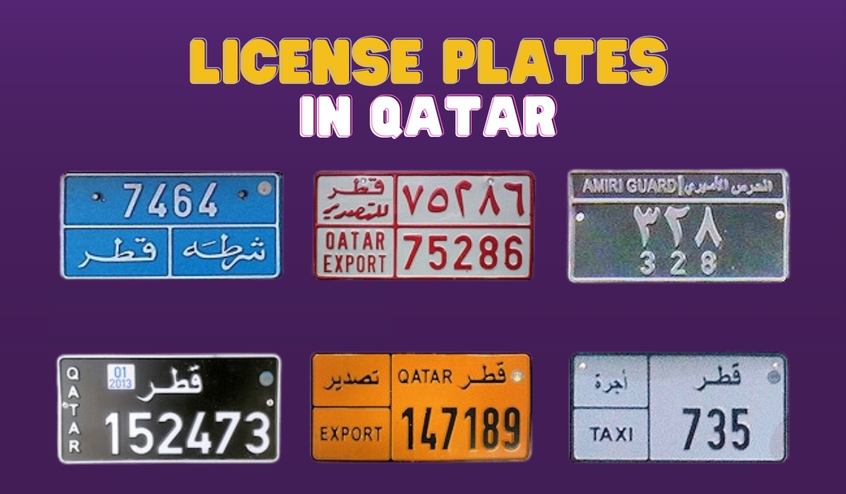 Vehicle License Plates in Qatar